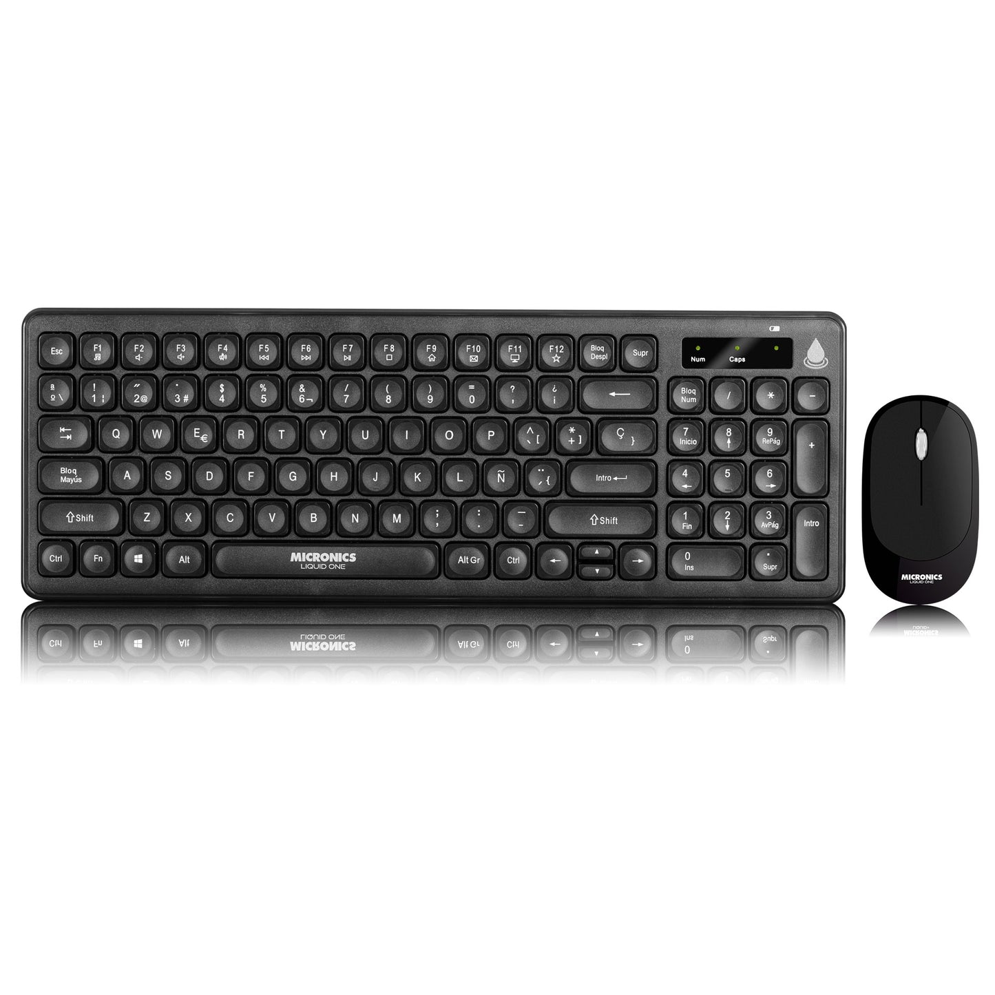 Teclado y mouse para escritorio modelo LIQUID ONE - MIC WT805