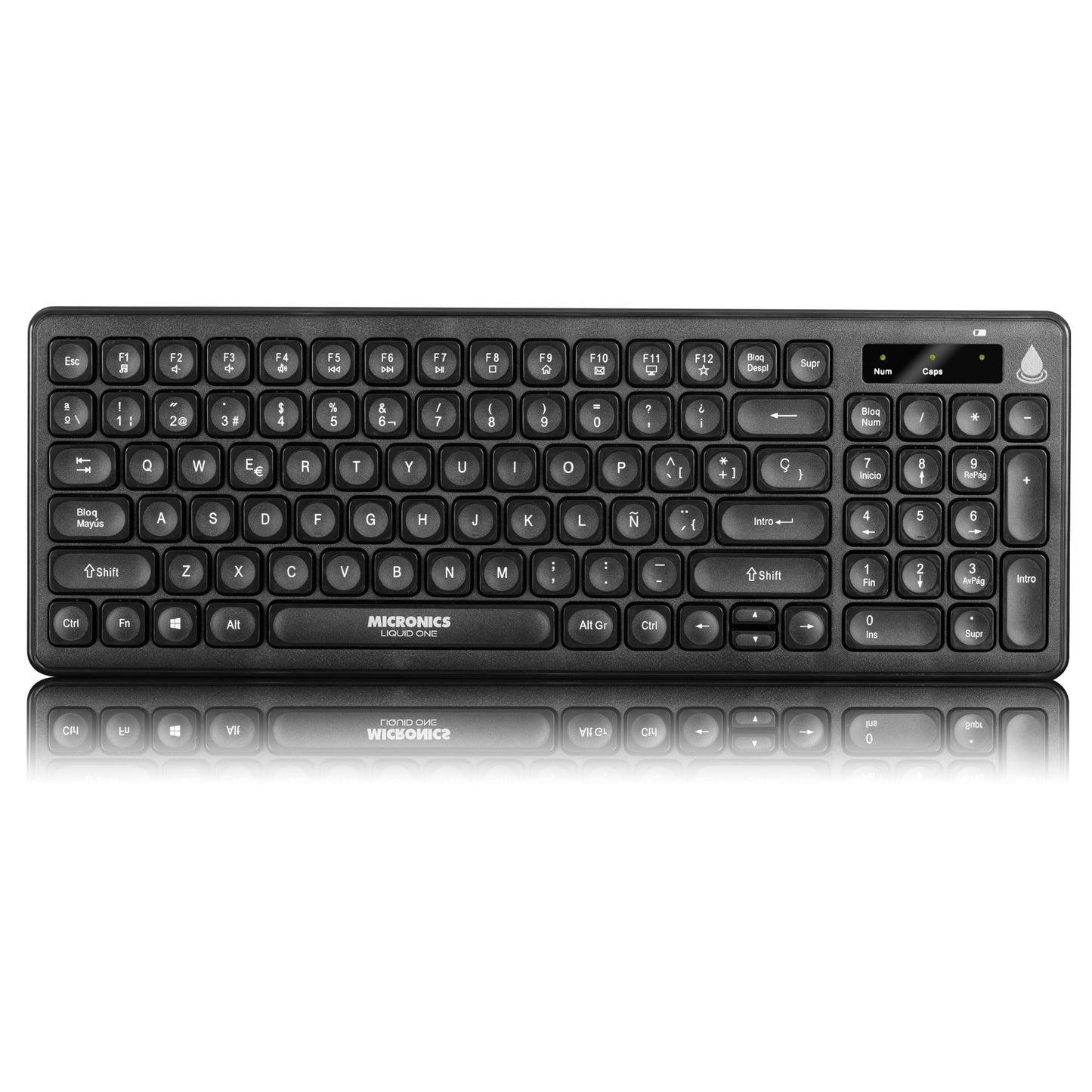 Teclado y mouse para escritorio modelo LIQUID ONE - MIC WT805