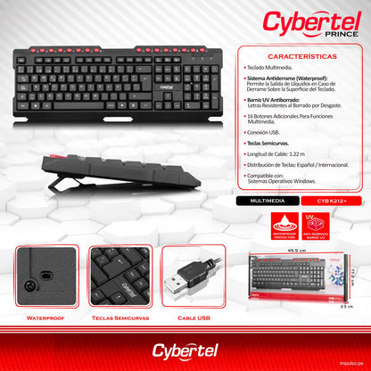 TECLADO CYBERTEL modelo CYB K212