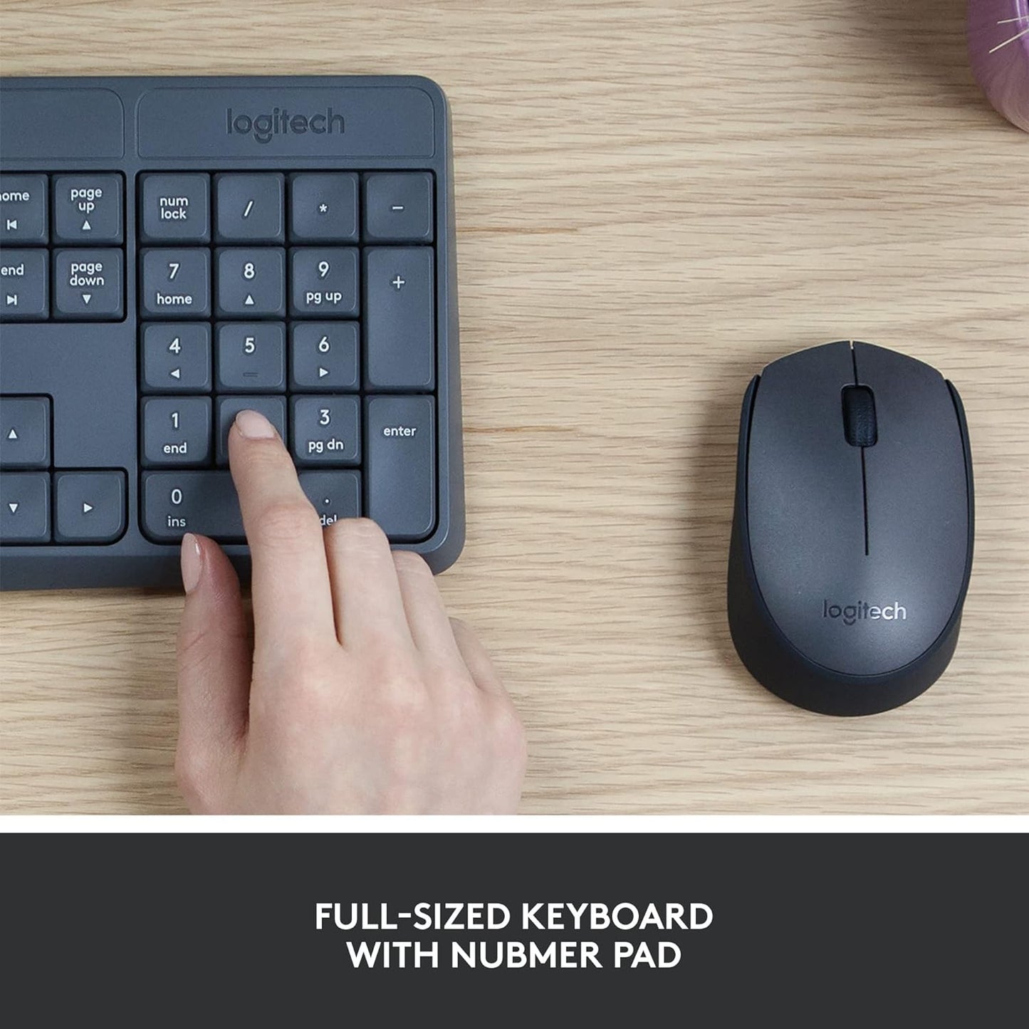 LOGITECH MK235 TECLADO INALÁMBRICO INCLUYE MOUSE, ANTI DERRAME