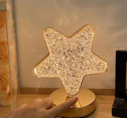 Lampara de mesa con forma de estrella