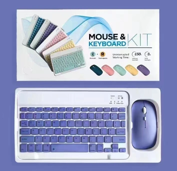 Teclado compacto con mouse incluido para laptop, tablet, pc de escritorio y mas