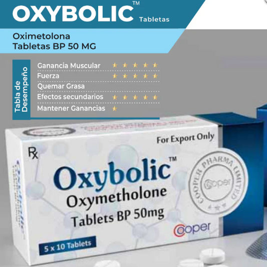 OXYBOLIC OXYMETHOLONE 50MG DE COOPER PHARMA