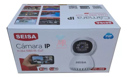 Camara de vigilancia IP H264 Seisa de 360° y 1080 p