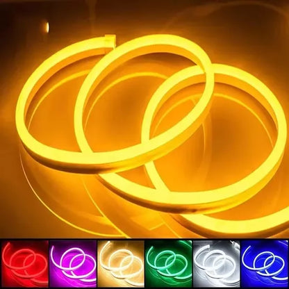 Luces Led de un solo color flexible de 12V con fuente de alimentacion