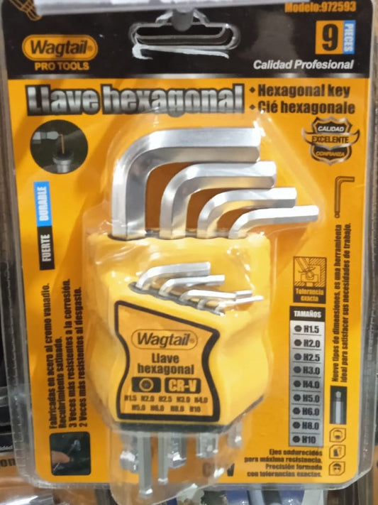 llave hexagonal pack