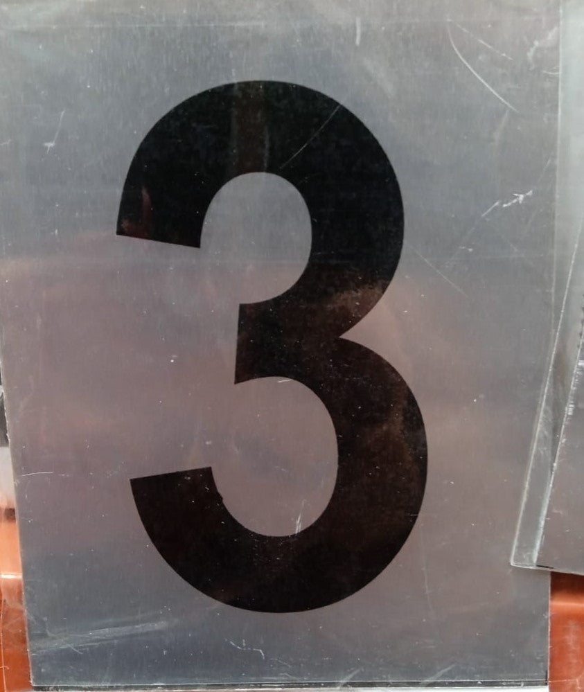 placas de metal con numeros del 0 al 9 para puerta, pared y demas