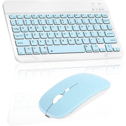 Teclado compacto con mouse incluido para laptop, tablet, pc de escritorio y mas