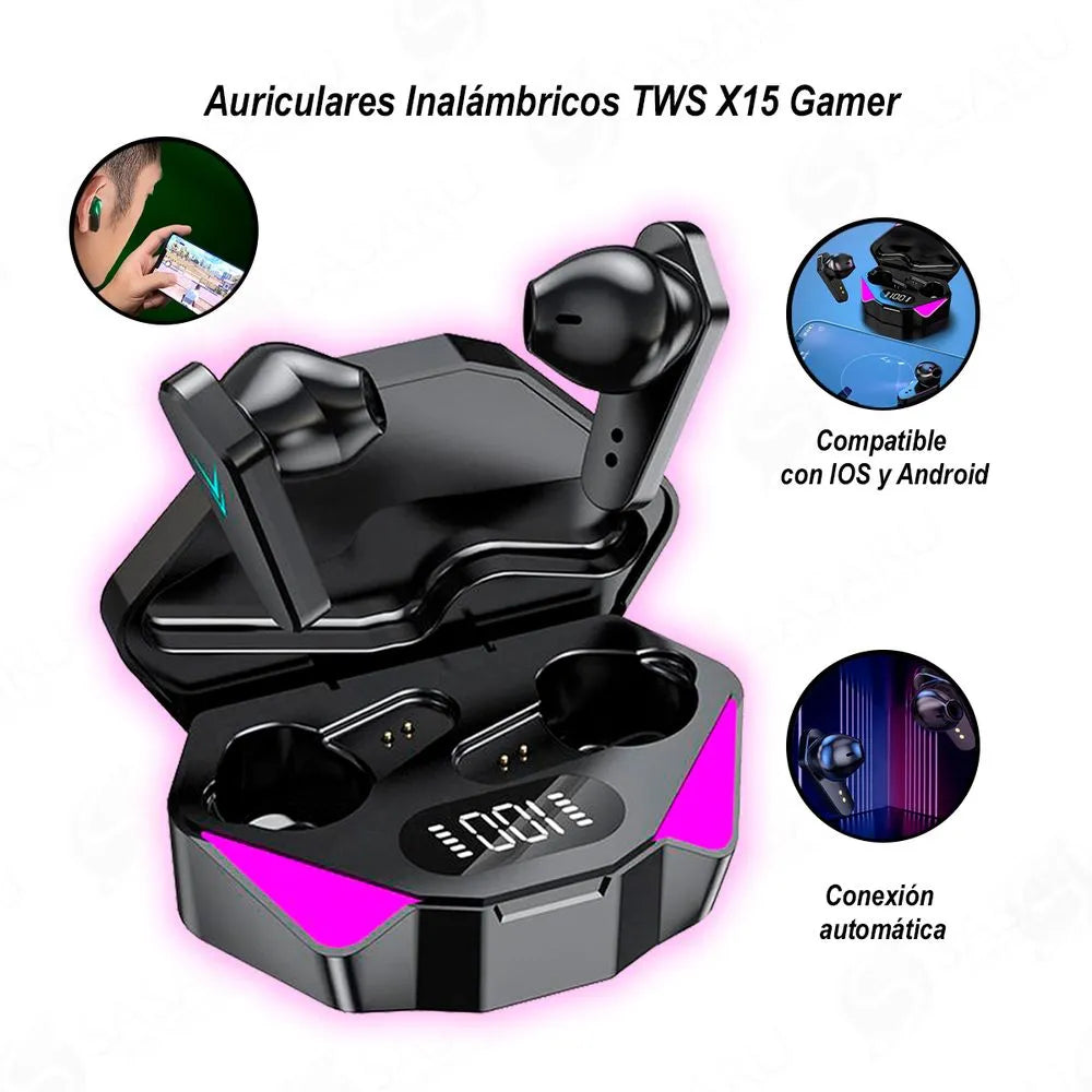 AUDÍFONO BLUETOOTH GAMER AIRDOTS MODELO Z15