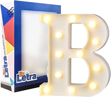 Letras blancas con Luz Led