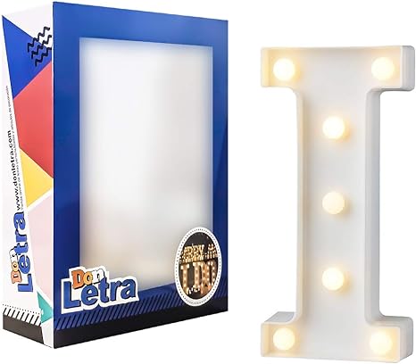 Letras blancas con Luz Led