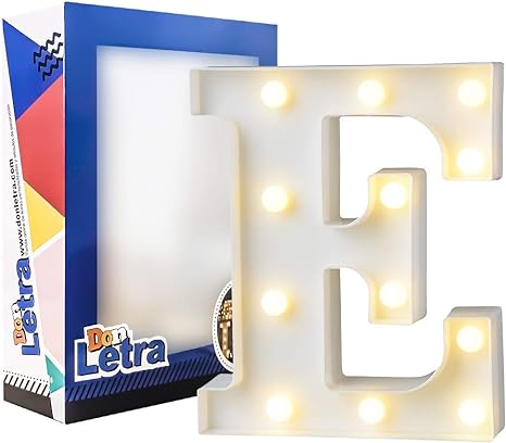 Letras blancas con Luz Led